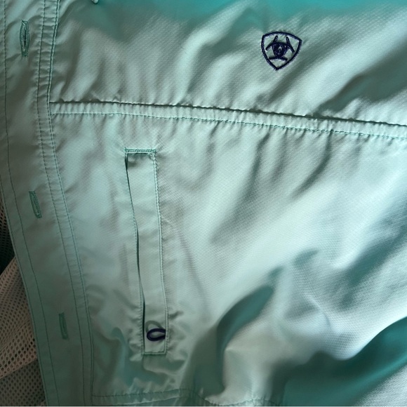 Ariatek Heat Series Men's Turquoise short sleeve size large - Picture 6 of 9